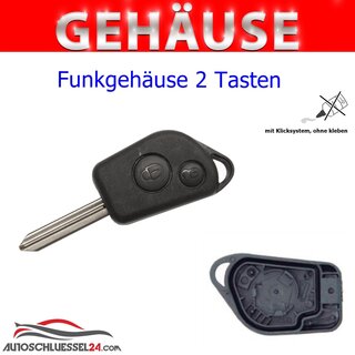 Renault Dacia 2-Tasten Schlüssel Gehäuse HU83
